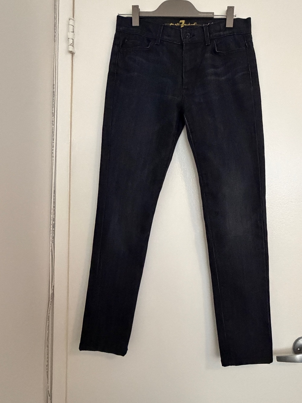 7 For All Mankind Women's Straight-Leg Jeans in Dark Indigo